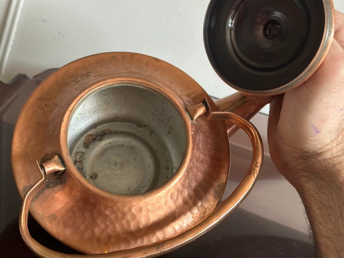 Georgian Copper Teapot Made in the USA - photo 4