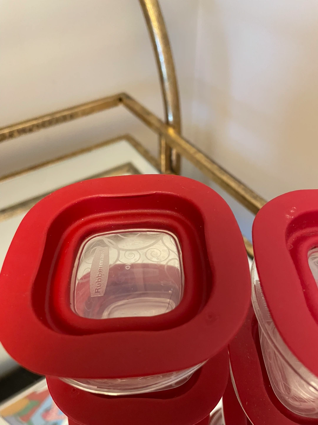 Rubbermaid Swirl Pattern 118 ml containers and lids bundle of 6 - photo 3