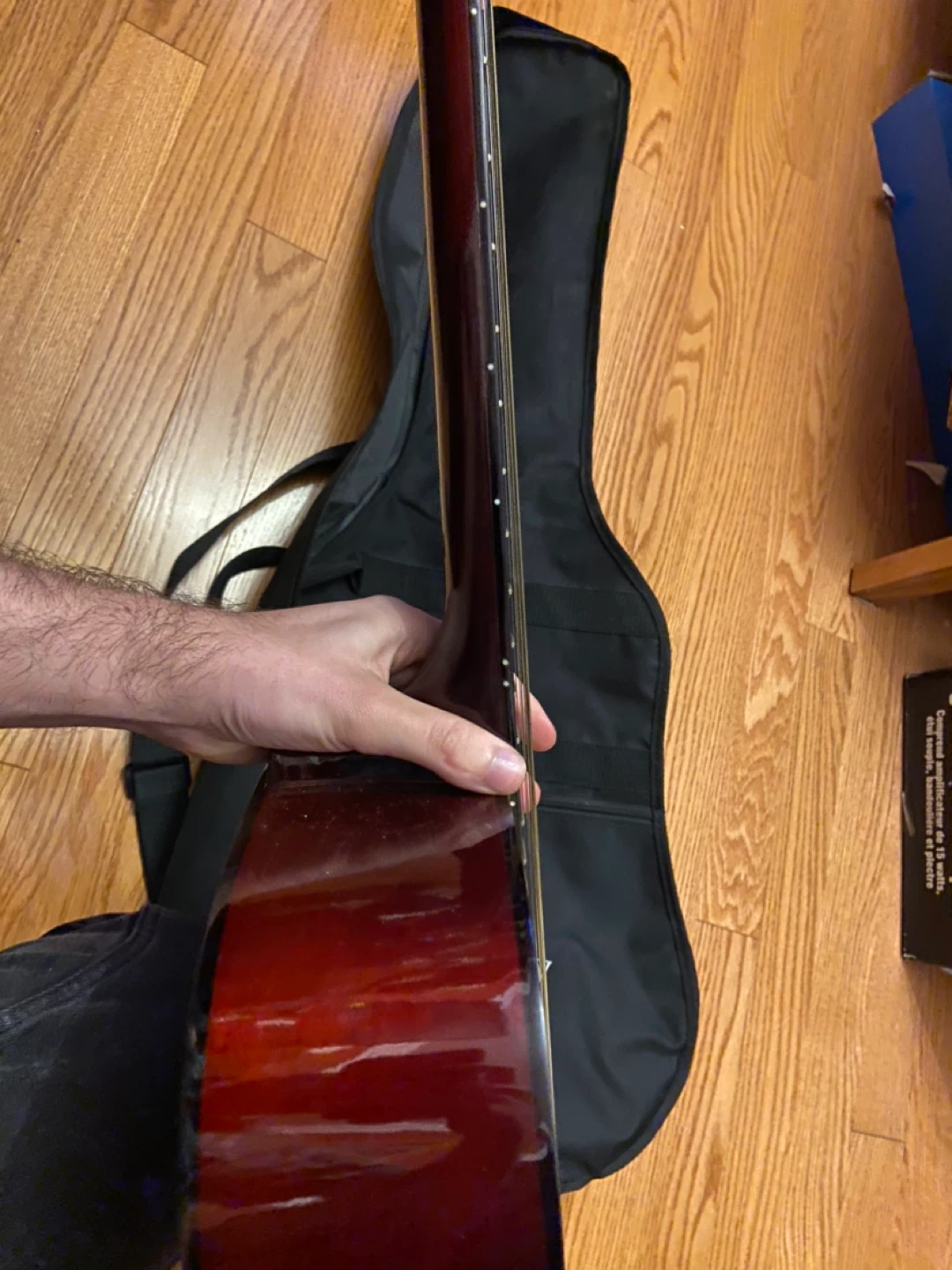 Academy electric Acoustic Guitar with Bag - photo 3