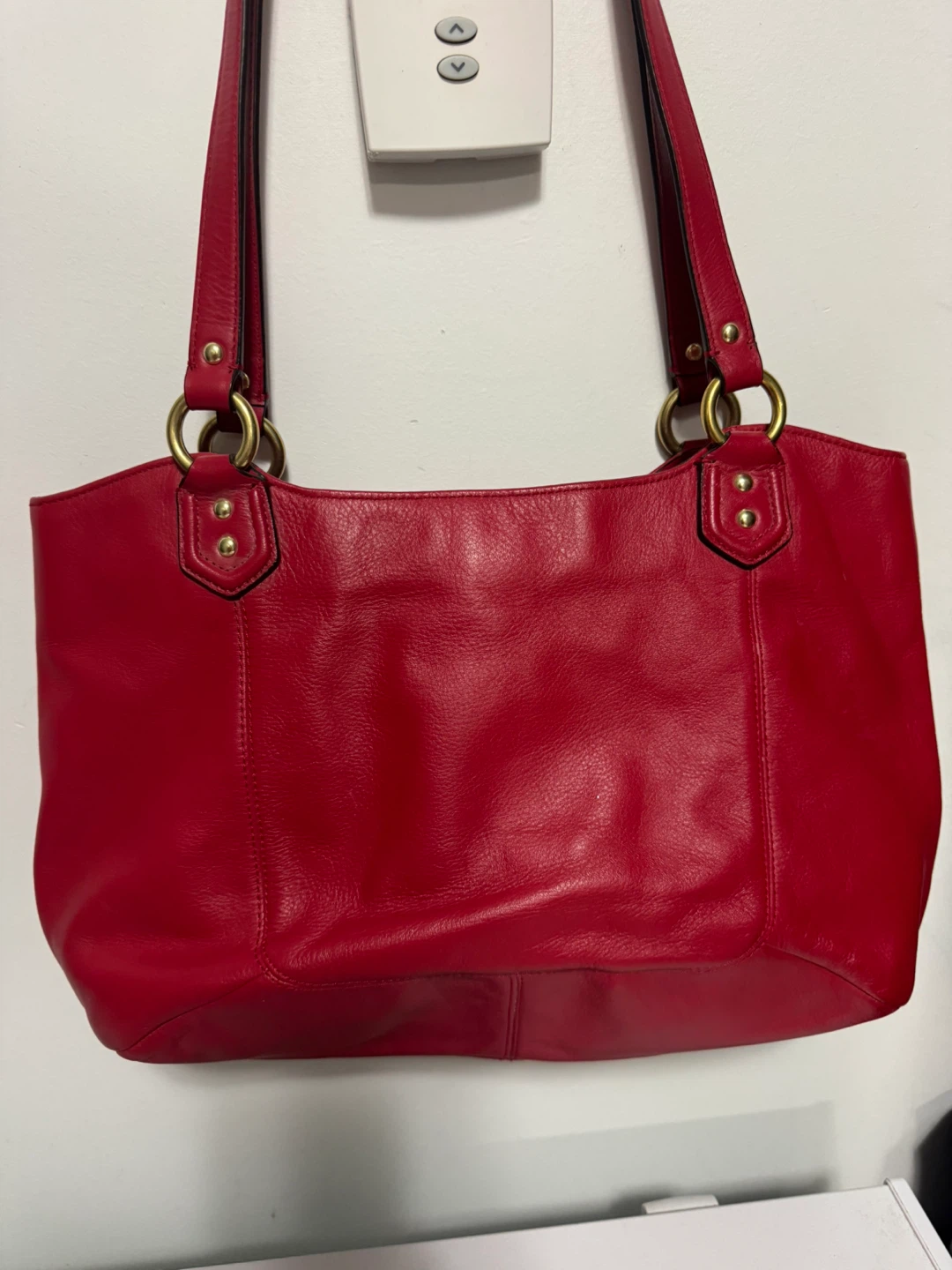 Coach Campbell red Leather Tote Bag - photo 3