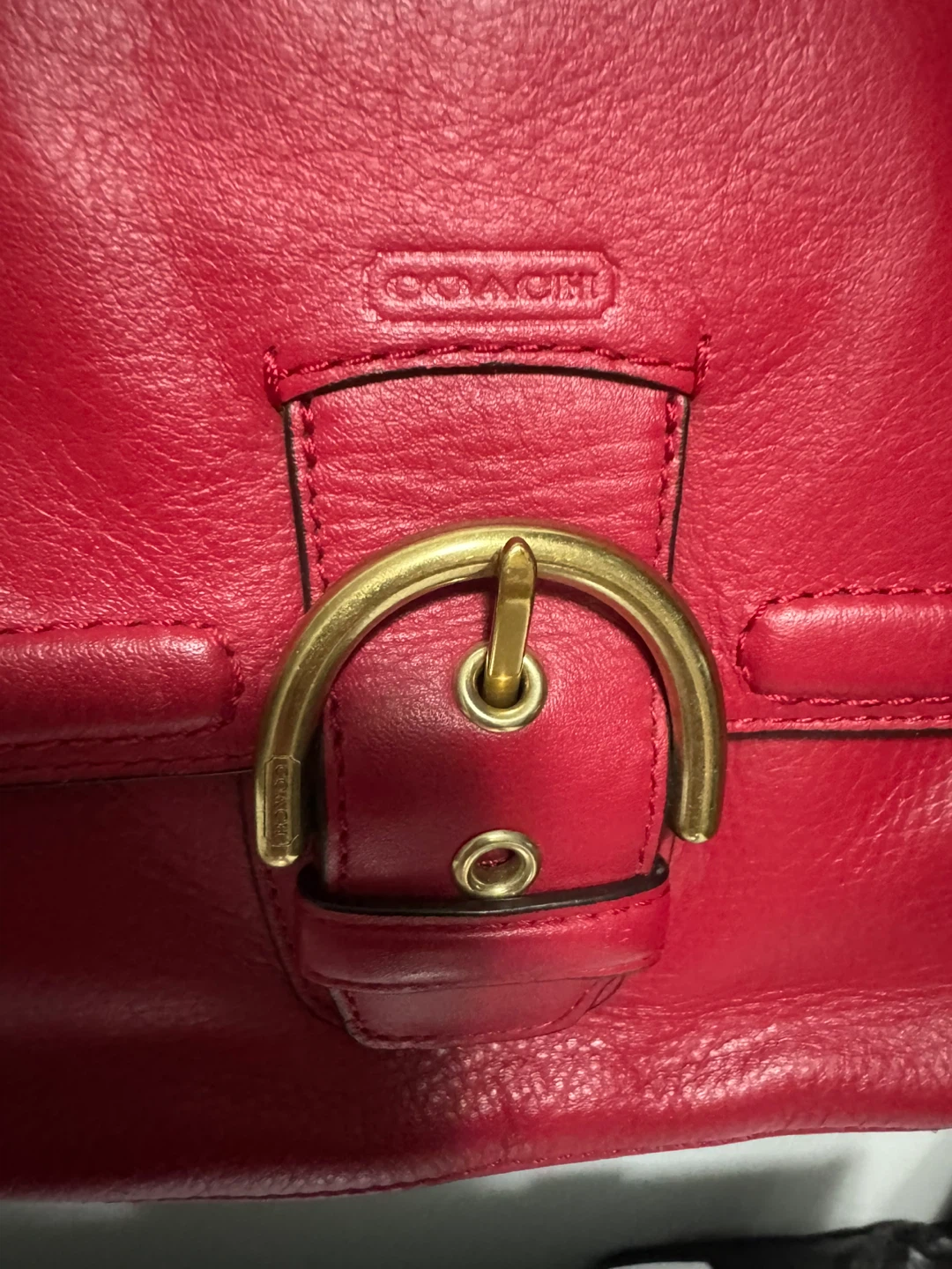 Coach Campbell red Leather Tote Bag - photo 2