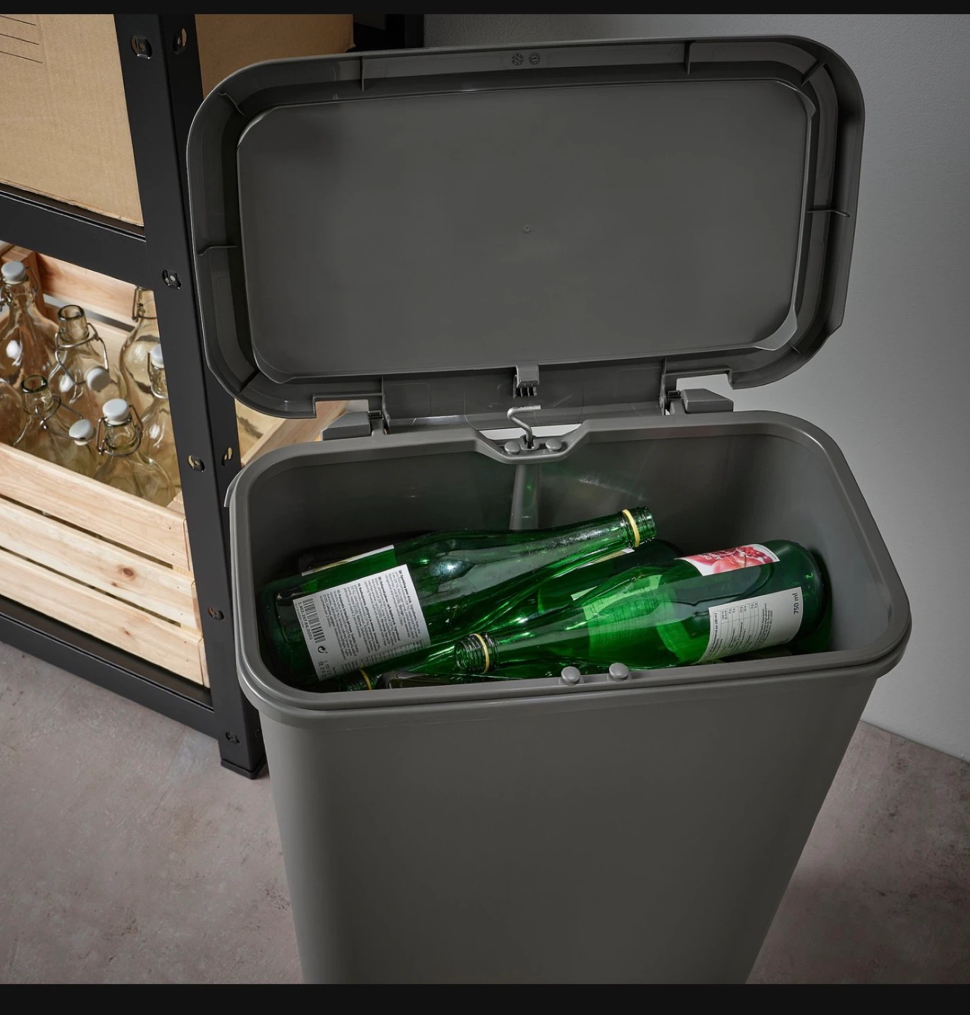 Step Trash Can, dark gray - photo 2