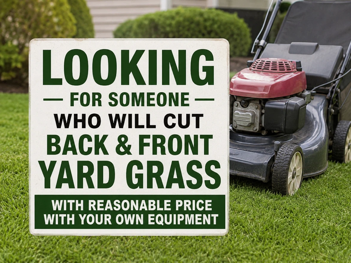 Yard Grass Cutting