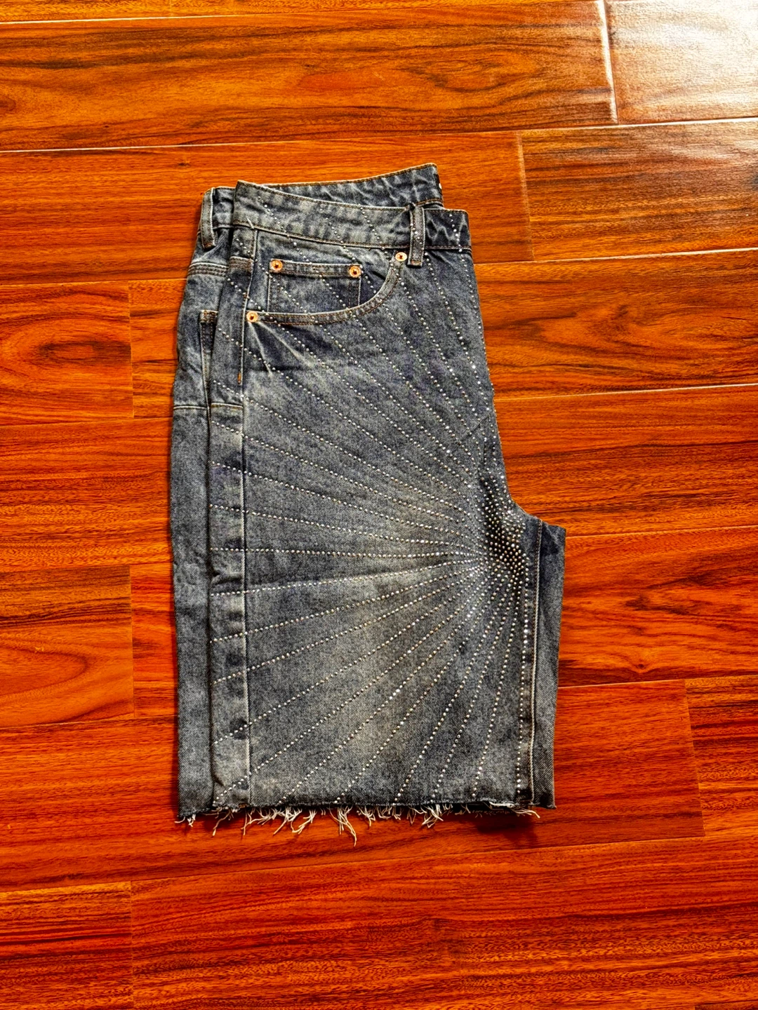 Purple Denim RhineStone Jeans - photo 3