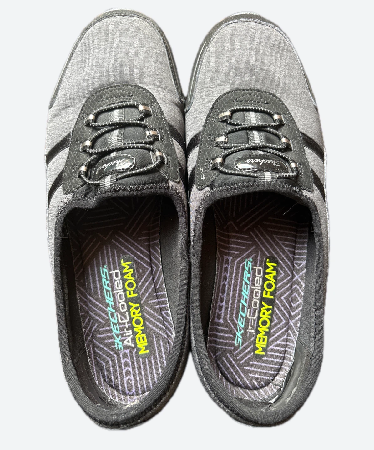 Skechers Women's Gray Memory Foam Slip-On Sneakers US 9