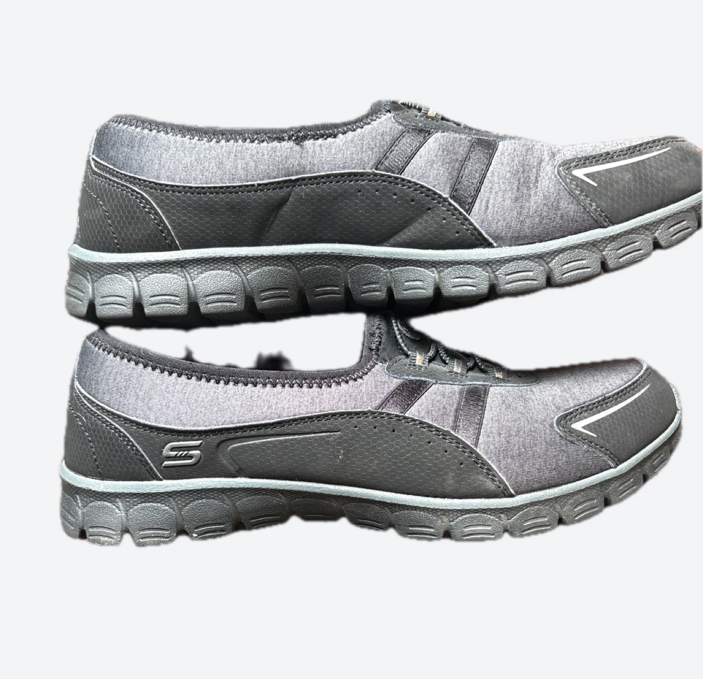 Skechers Women's Gray Memory Foam Slip-On Sneakers US 9 - photo 2
