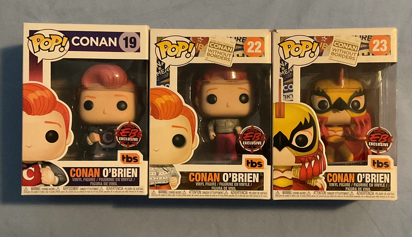 Funko Pop! Conan O'Brien Set of 3