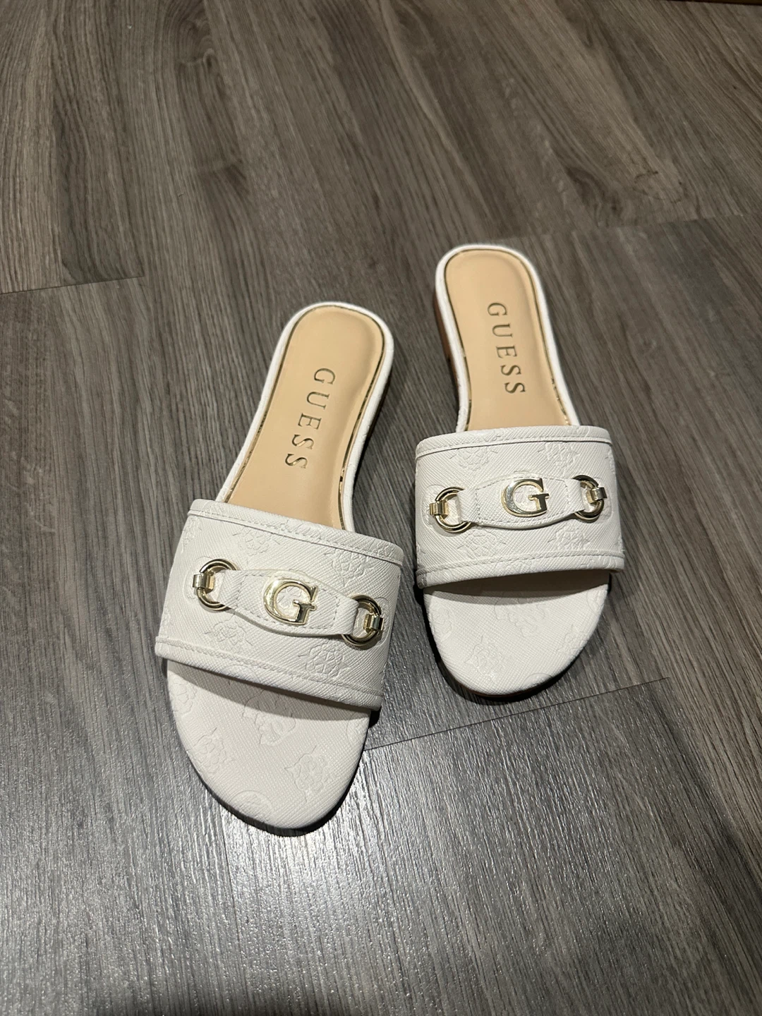 Guess White Slides Sandals - photo 2