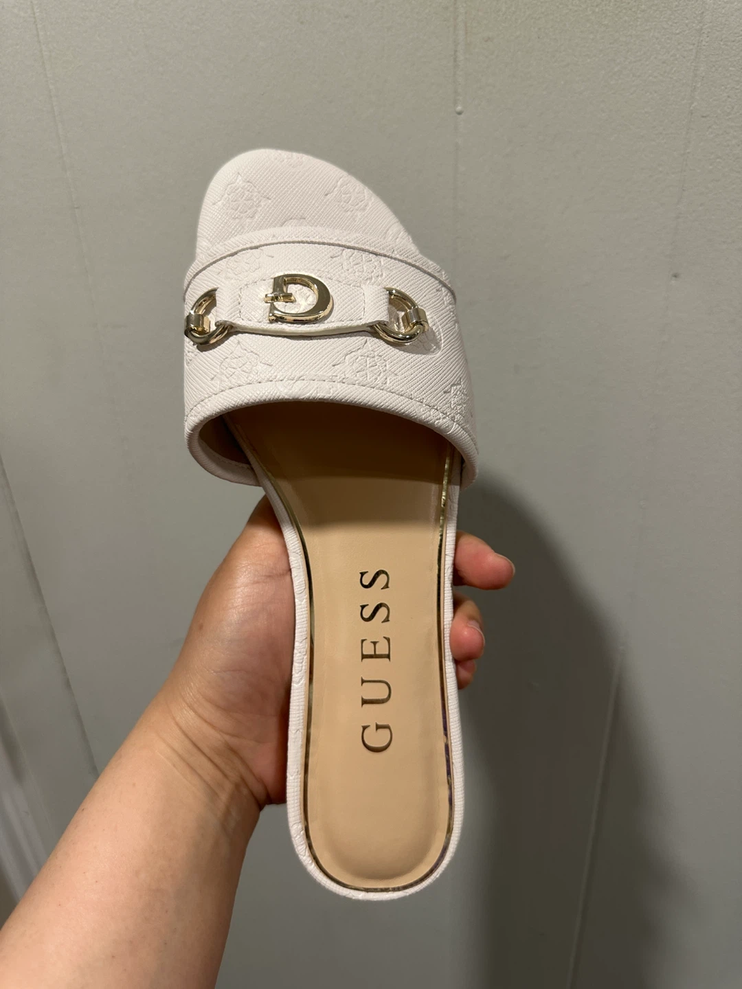 Guess White Slides Sandals - photo 5