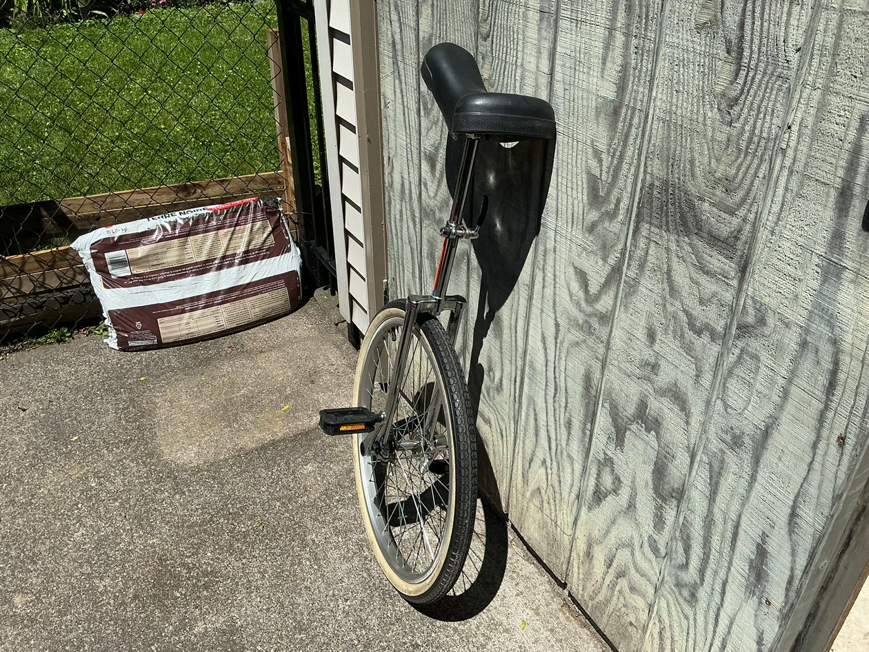24” BEDFORD Chrome-Plated Steel Unicycle ! - photo 2