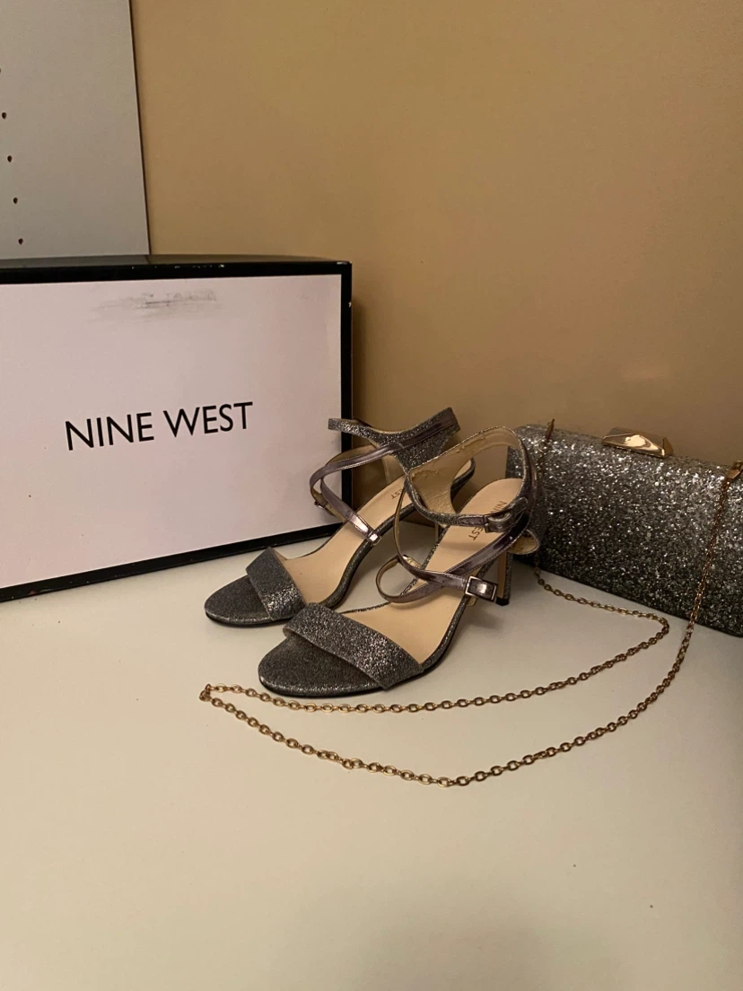 Nine West Glitter Heels and Clutch Set - photo 2