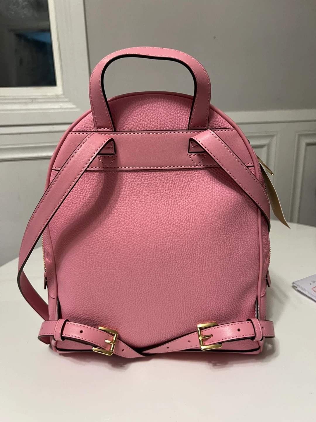 (New) Michael Kors Rhea Pink Leather Backpack - photo 3