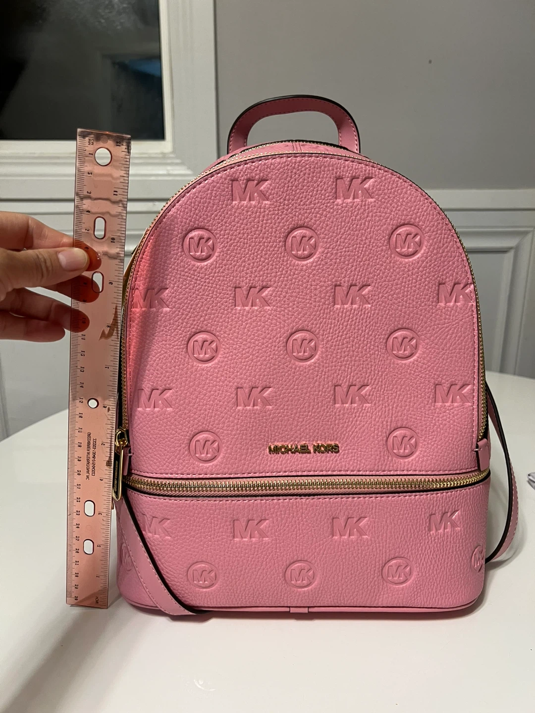 (New) Michael Kors Rhea Pink Leather Backpack - photo 4