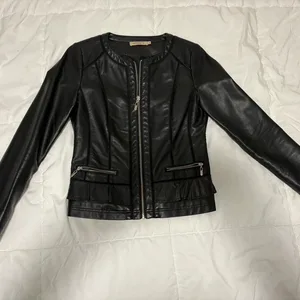 Black Faux Leather Jacket