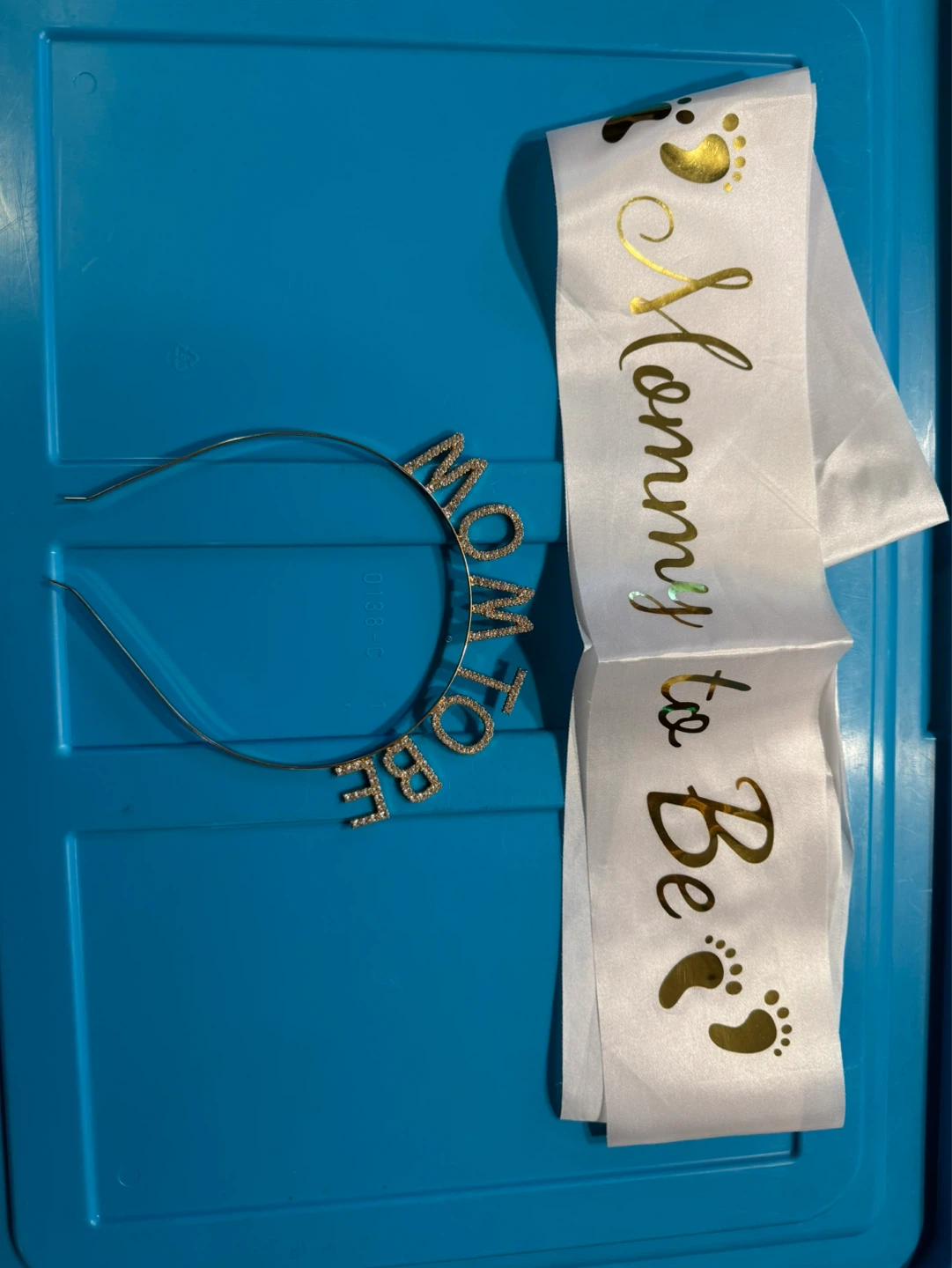 Mom to Be Headband and Sash Set
