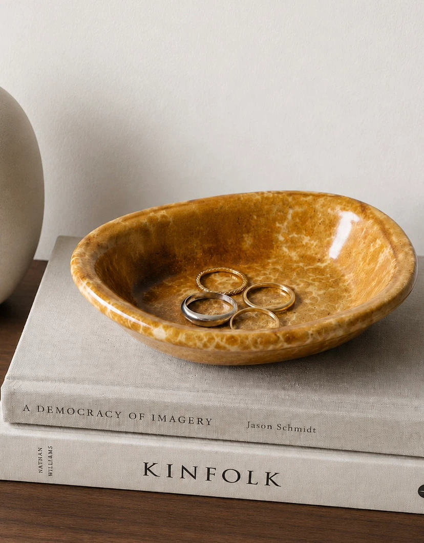 Marbled Stone Trinket Dish