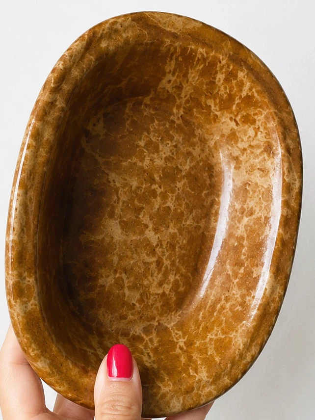 Marbled Stone Trinket Dish - photo 4