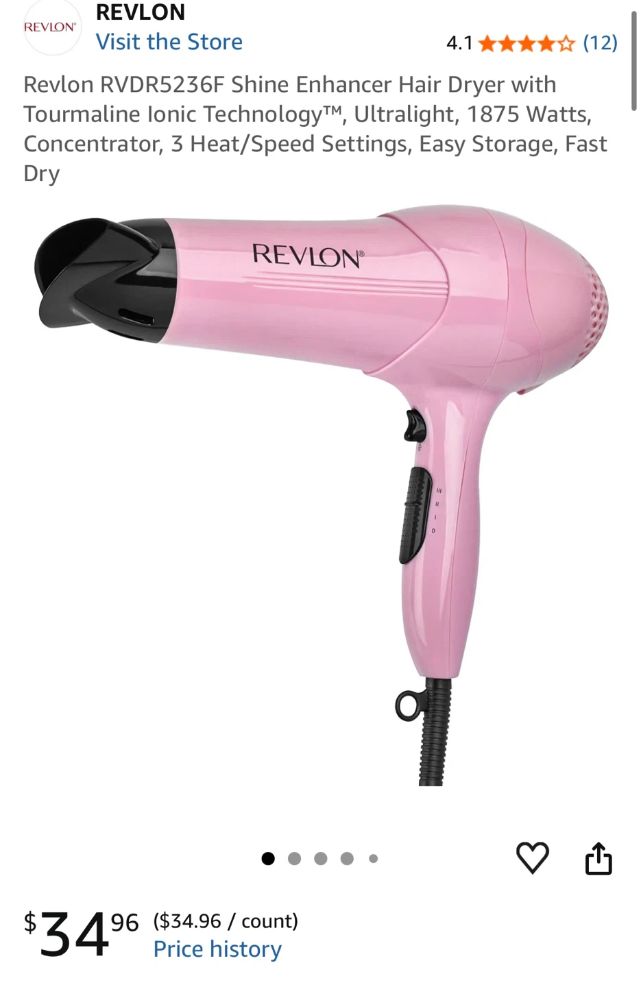 REVLON Hair dryer