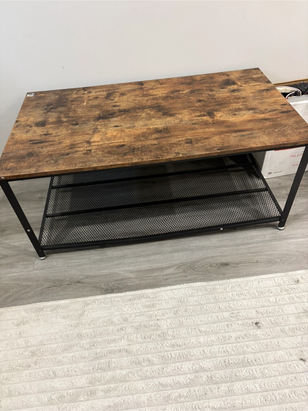 Rustic Coffee Table with Lower Shelf - photo 2