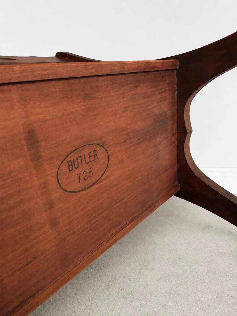 Vintage 1950s Butler 725 Wood Magazine Rack - photo 4
