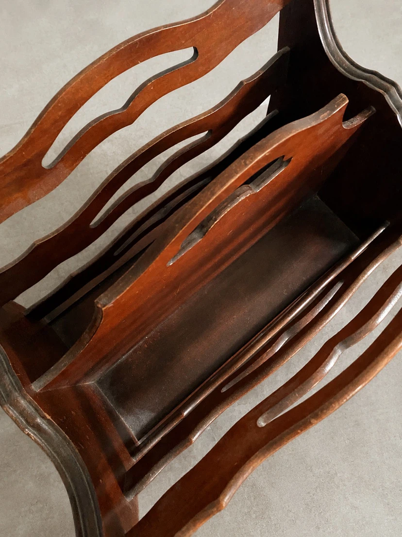 Vintage 1950s Butler 725 Wood Magazine Rack - photo 5