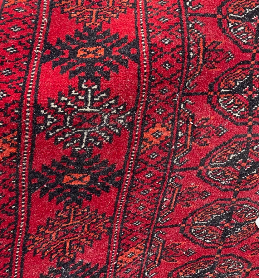 Vintage Hand Knotted Wool Geometric Rug - photo 5