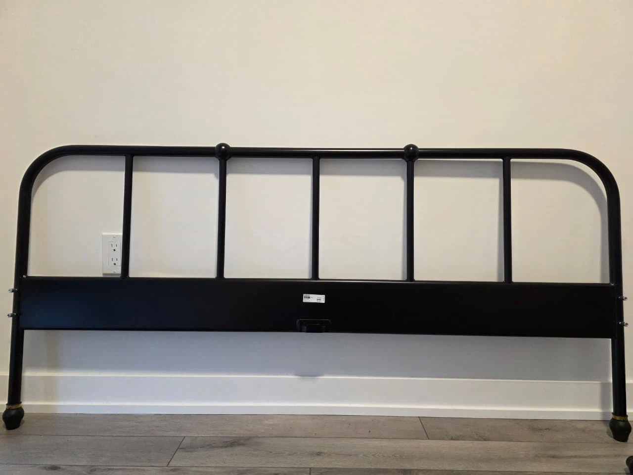 IKEA SAGSTUA Black Metal Headboard - photo 3