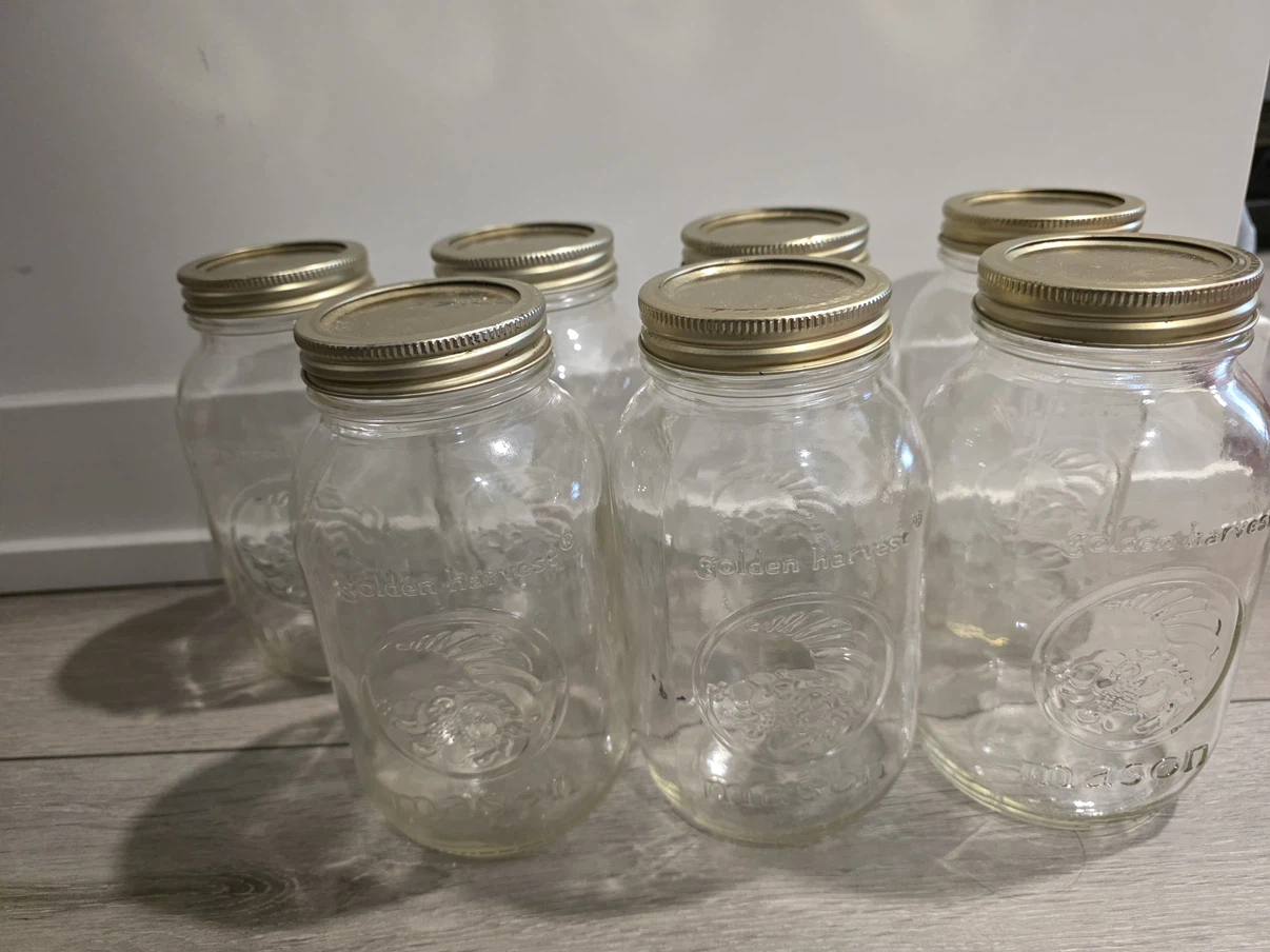 Golden Harvest Mason Jars (8 Count)