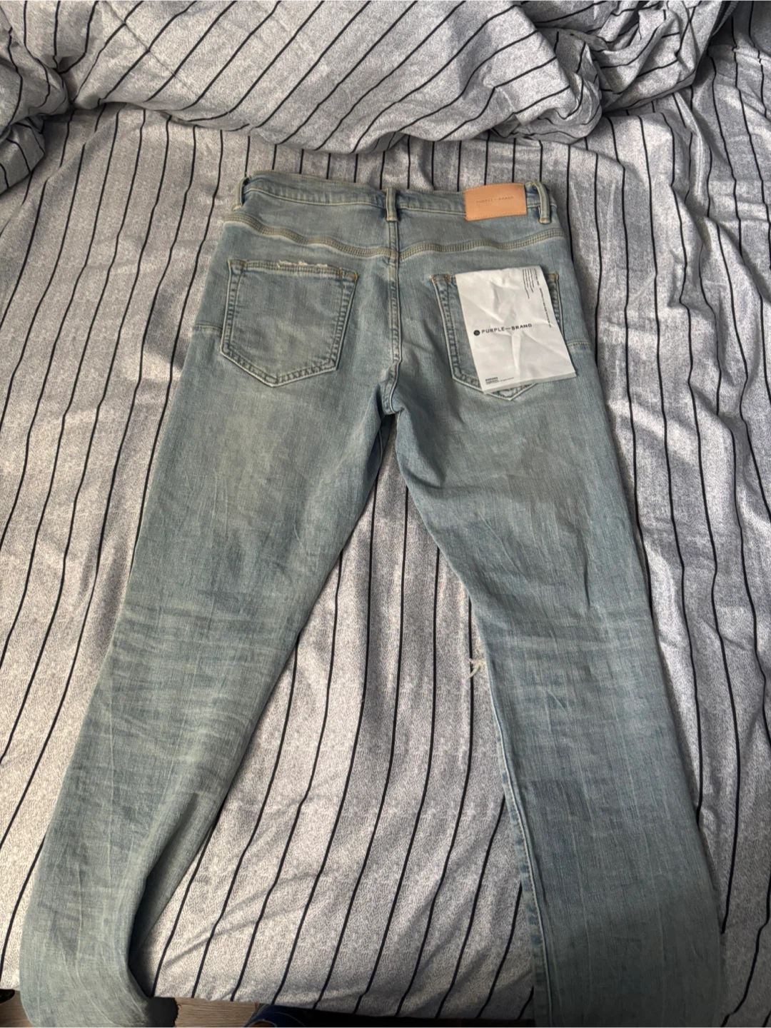 Purple Brand Distressed Light Wash Jeans - photo 3
