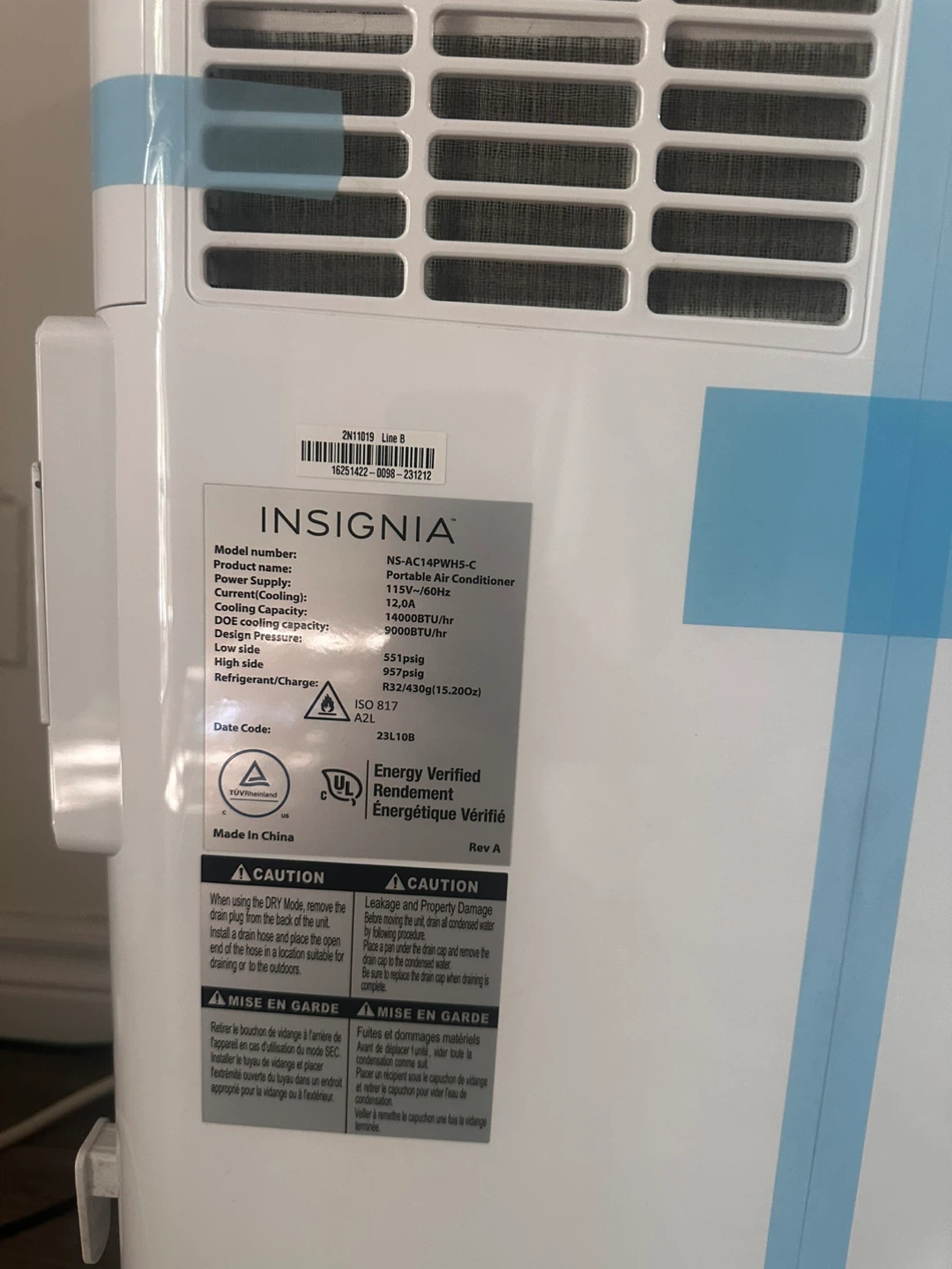 Insignia Portable Air Conditioner - 14000 BTU - photo 5