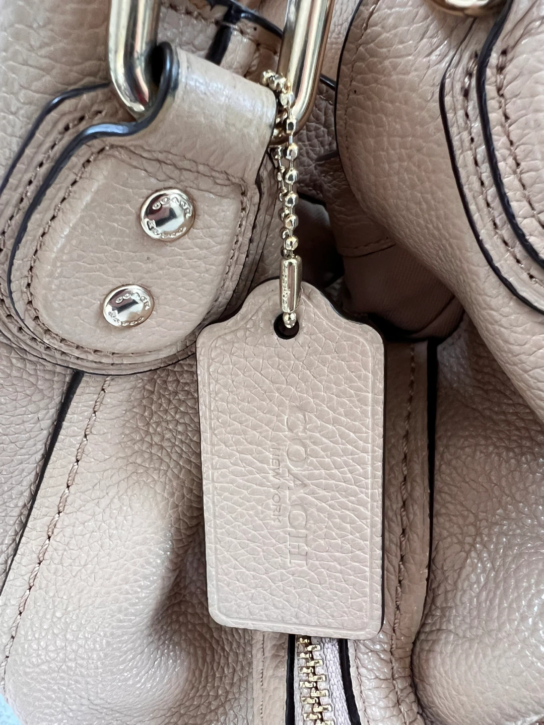 Coach Leather Bag—Neutral colour - photo 5