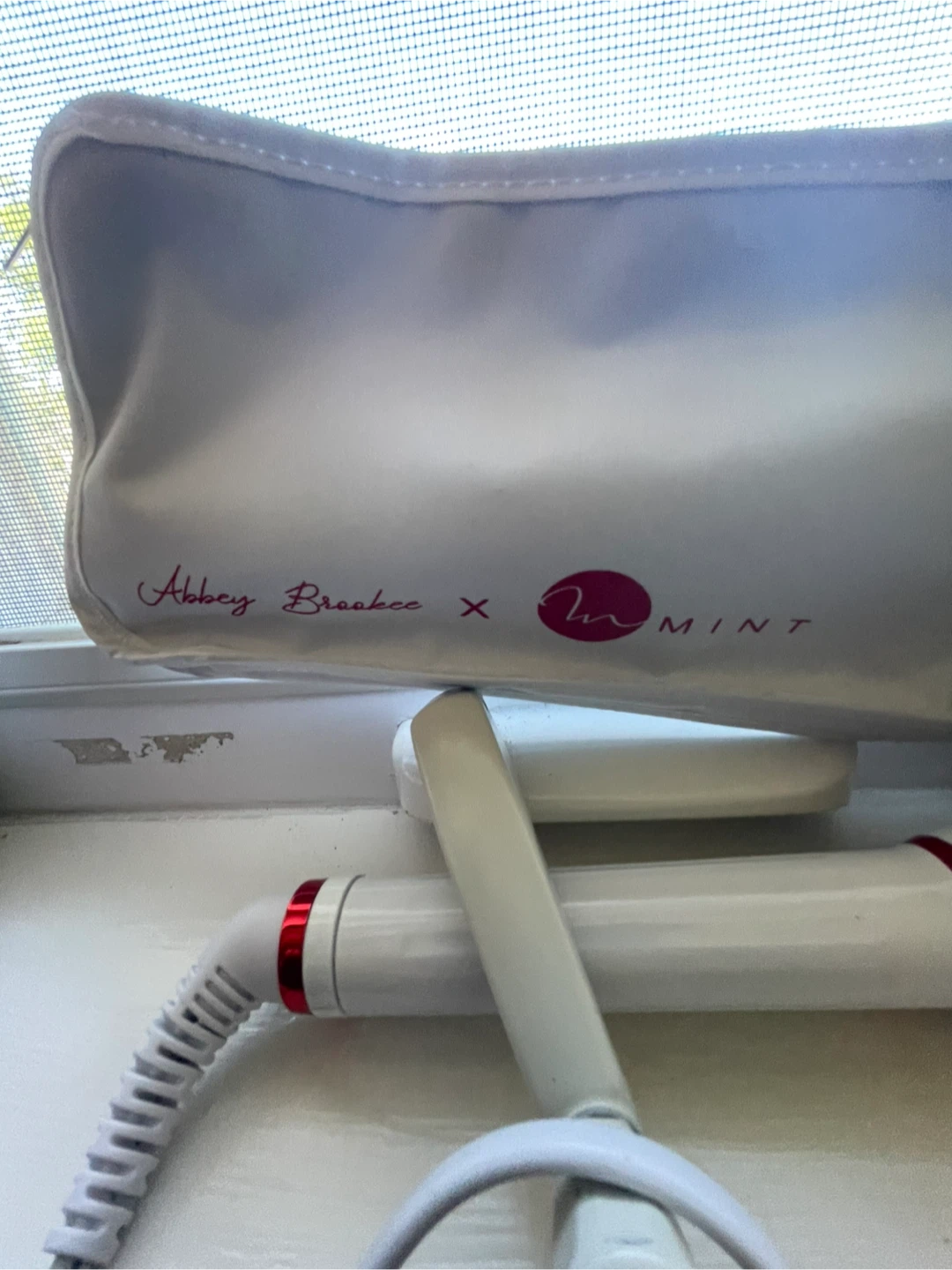 Hair curling wand and hair sprays