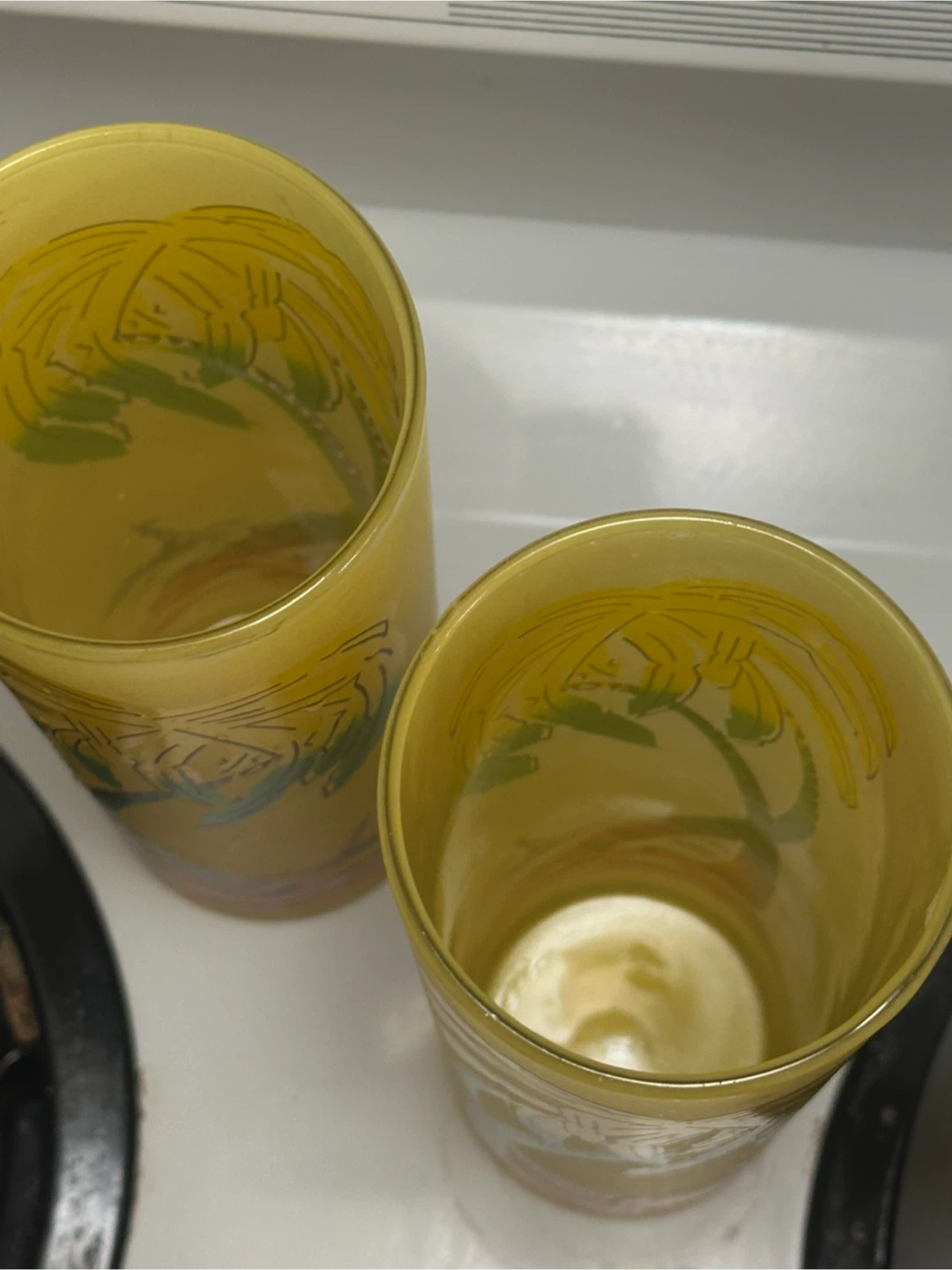Pair of mid century Tom Collin’s palm tree glasses - photo 4