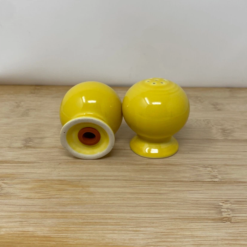 Yellow Fiestaware Ceramic Salt and Pepper Shakers - photo 4