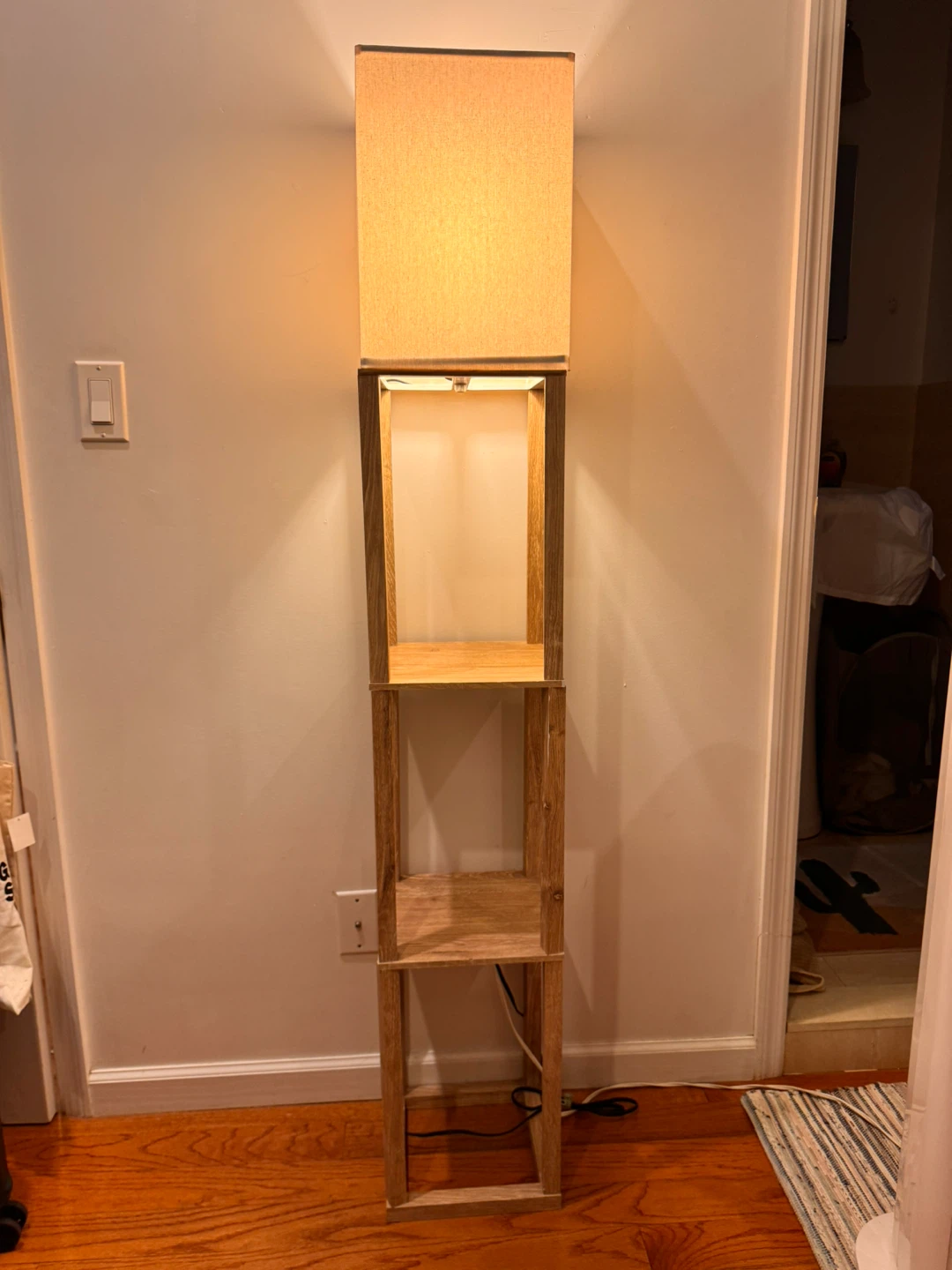 Floor Lamp with Shelves