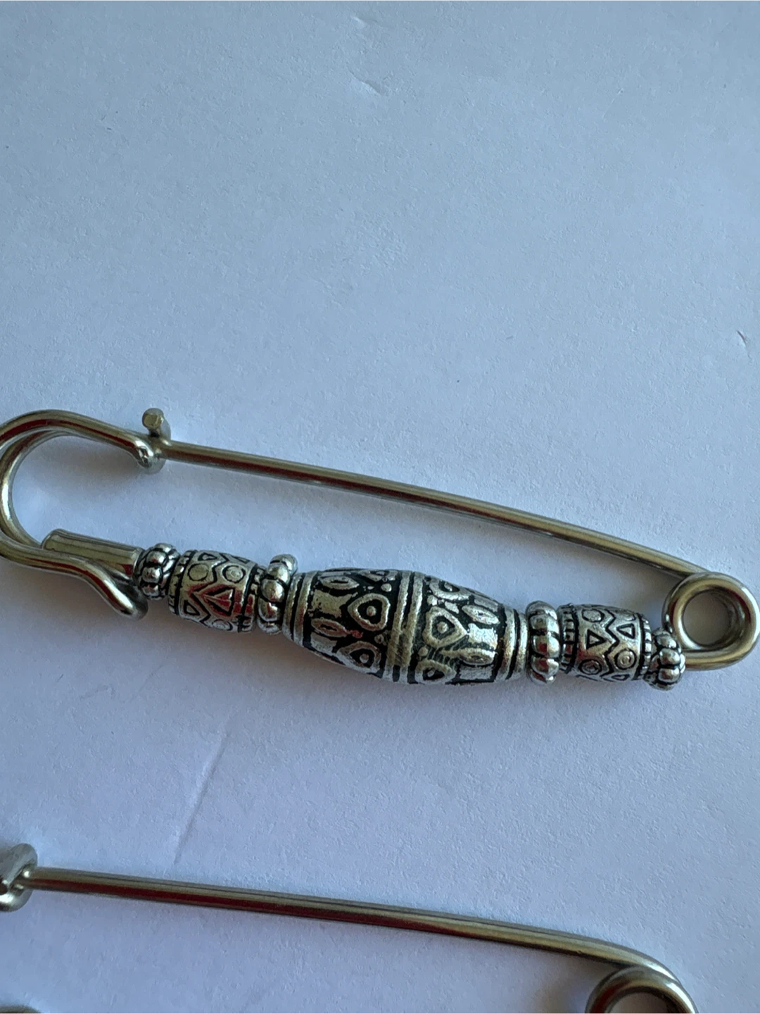 Decorative Safety Pin Brooch - photo 3