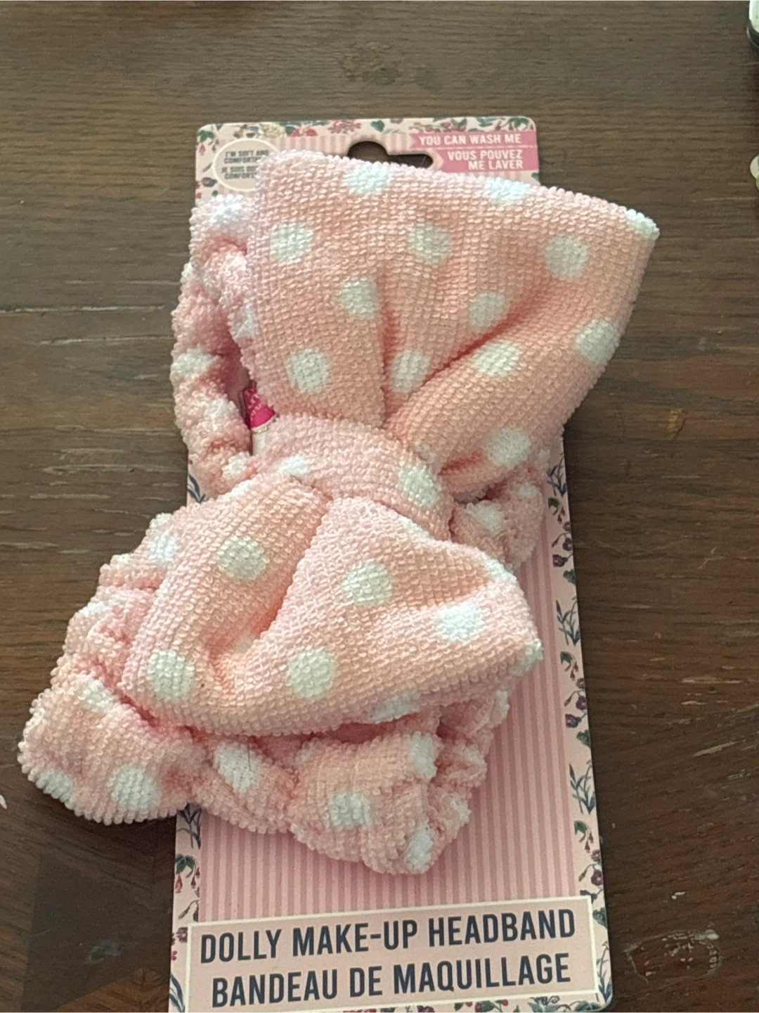 Dolly Make-Up Headband Pink Polka Dot