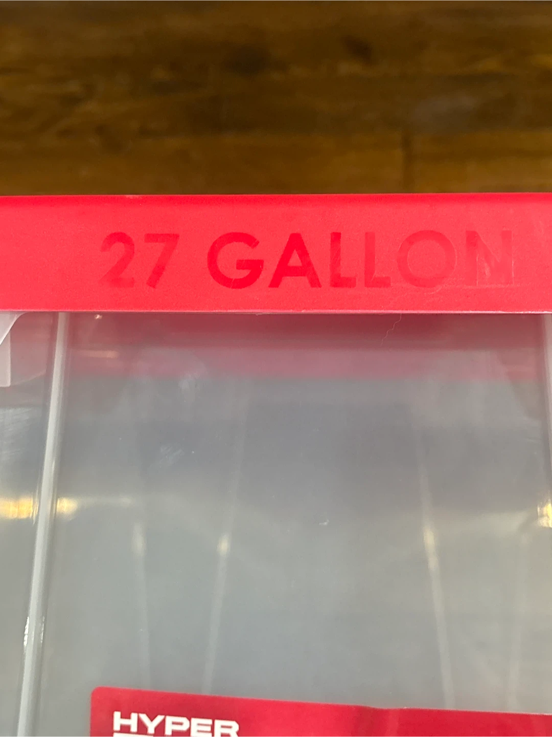 New Hyper Tough 27 Gallon Clear Storage Bin with Snap Lid - photo 3