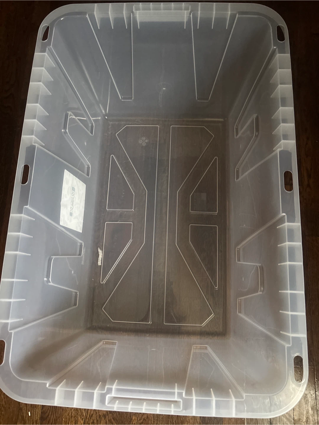 New Hyper Tough 27 Gallon Clear Storage Bin with Snap Lid - photo 5