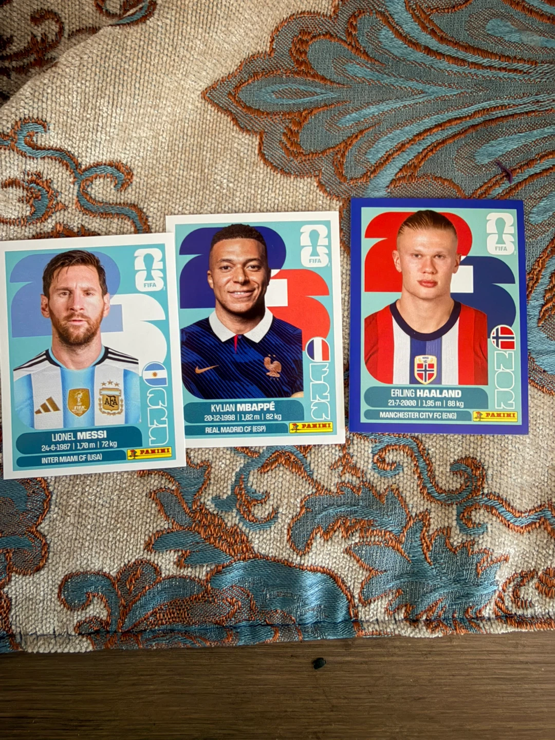 Panini FIFA Stickers - Messi, Mbappe, Haaland