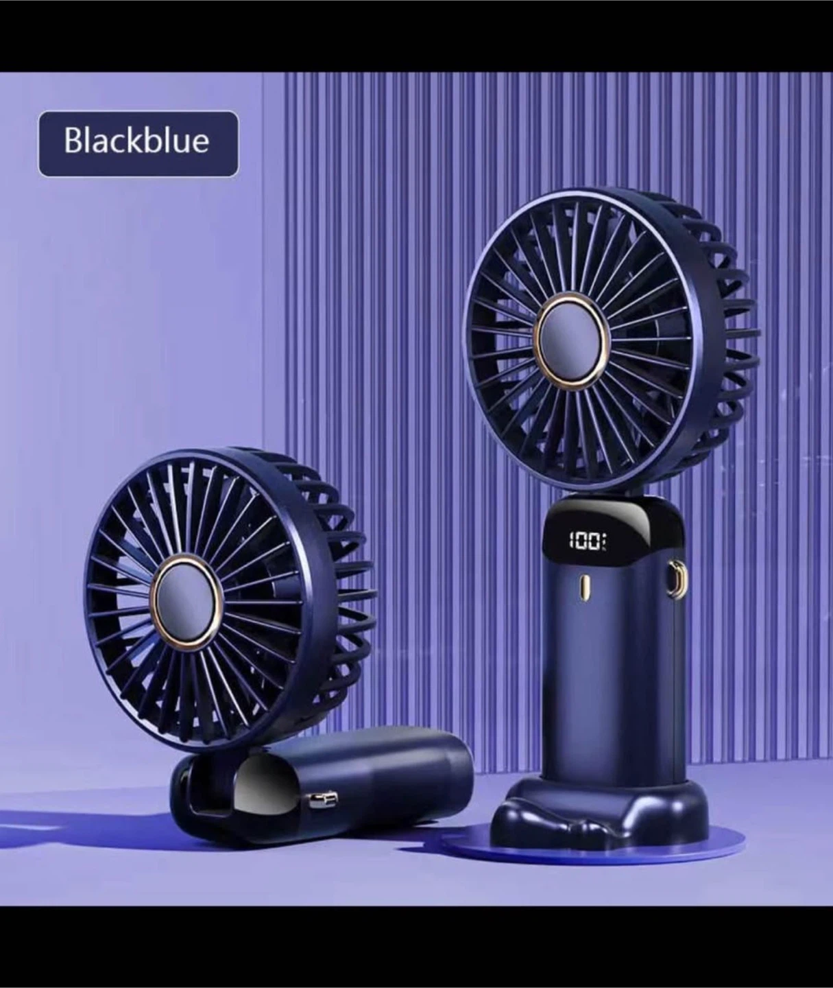 Portable Neck Fan with Digital Display