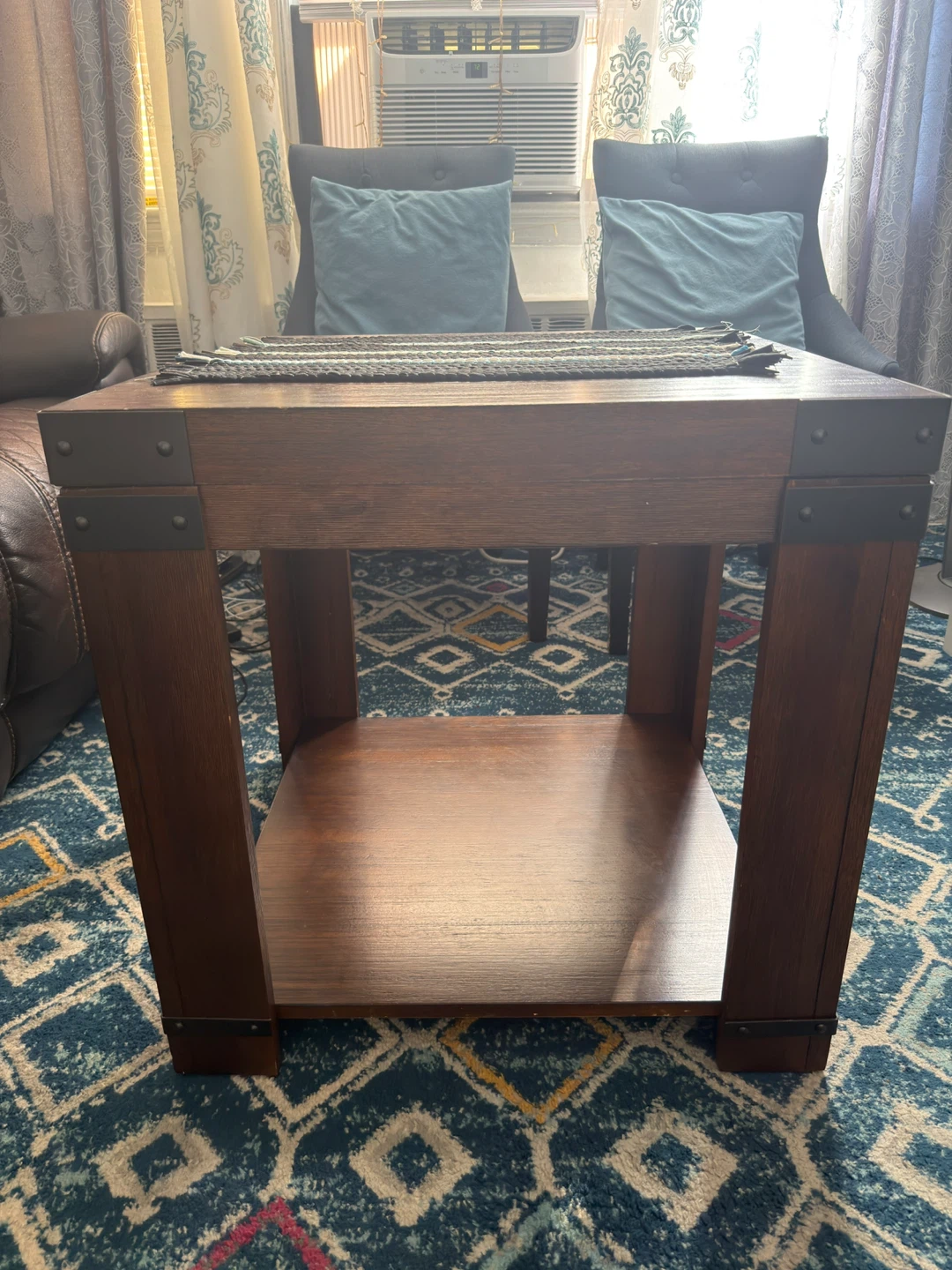 Raymour n flanigan Wooden End Table with Shelf
