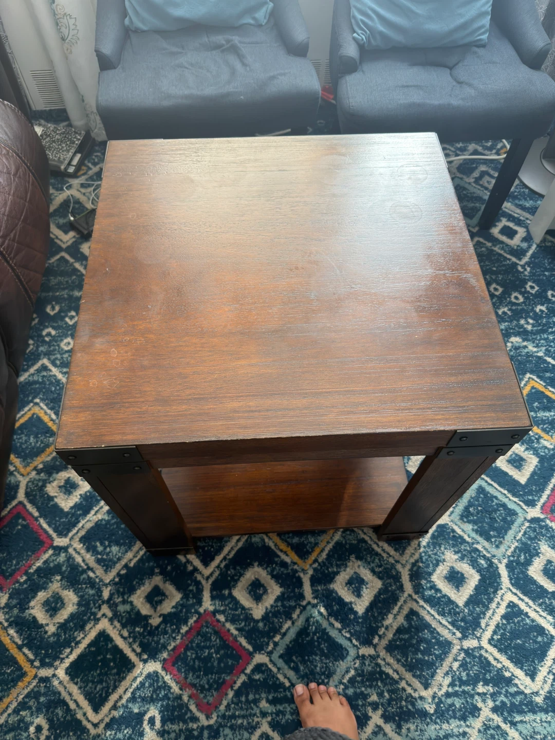 Raymour n flanigan Wooden End Table with Shelf - photo 2