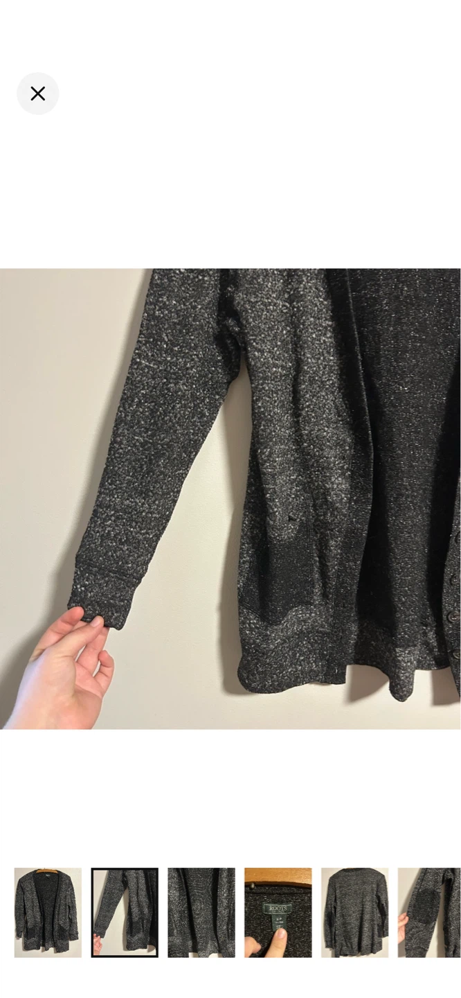 Roots Canada Grey Speckled Cardigan - photo 2