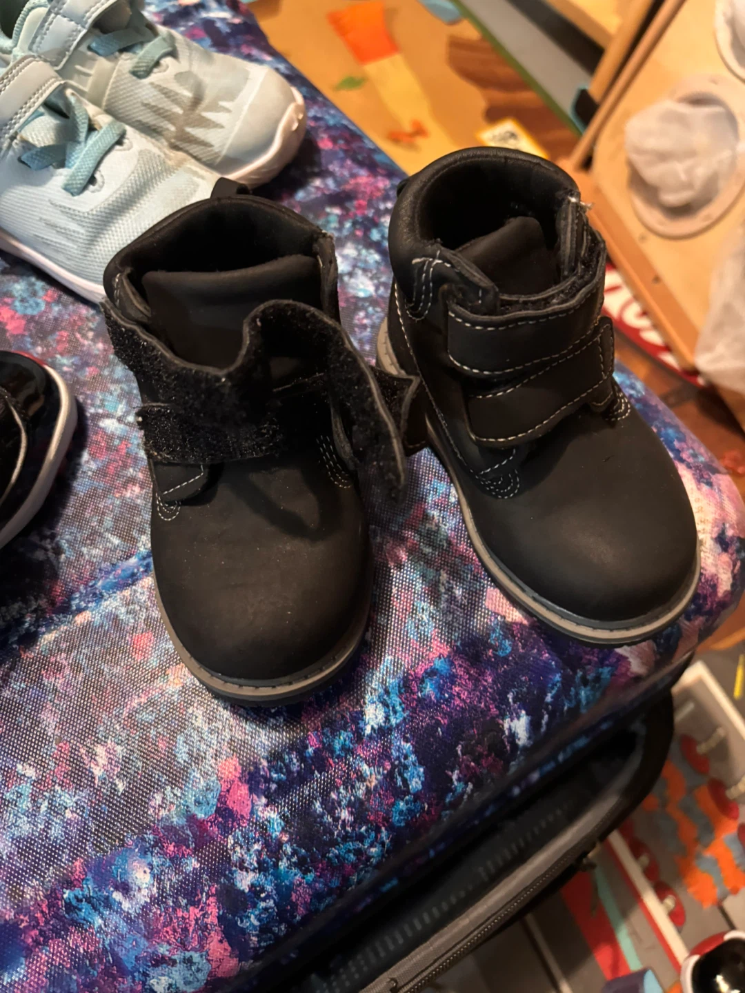 Black Toddler Boots 4C