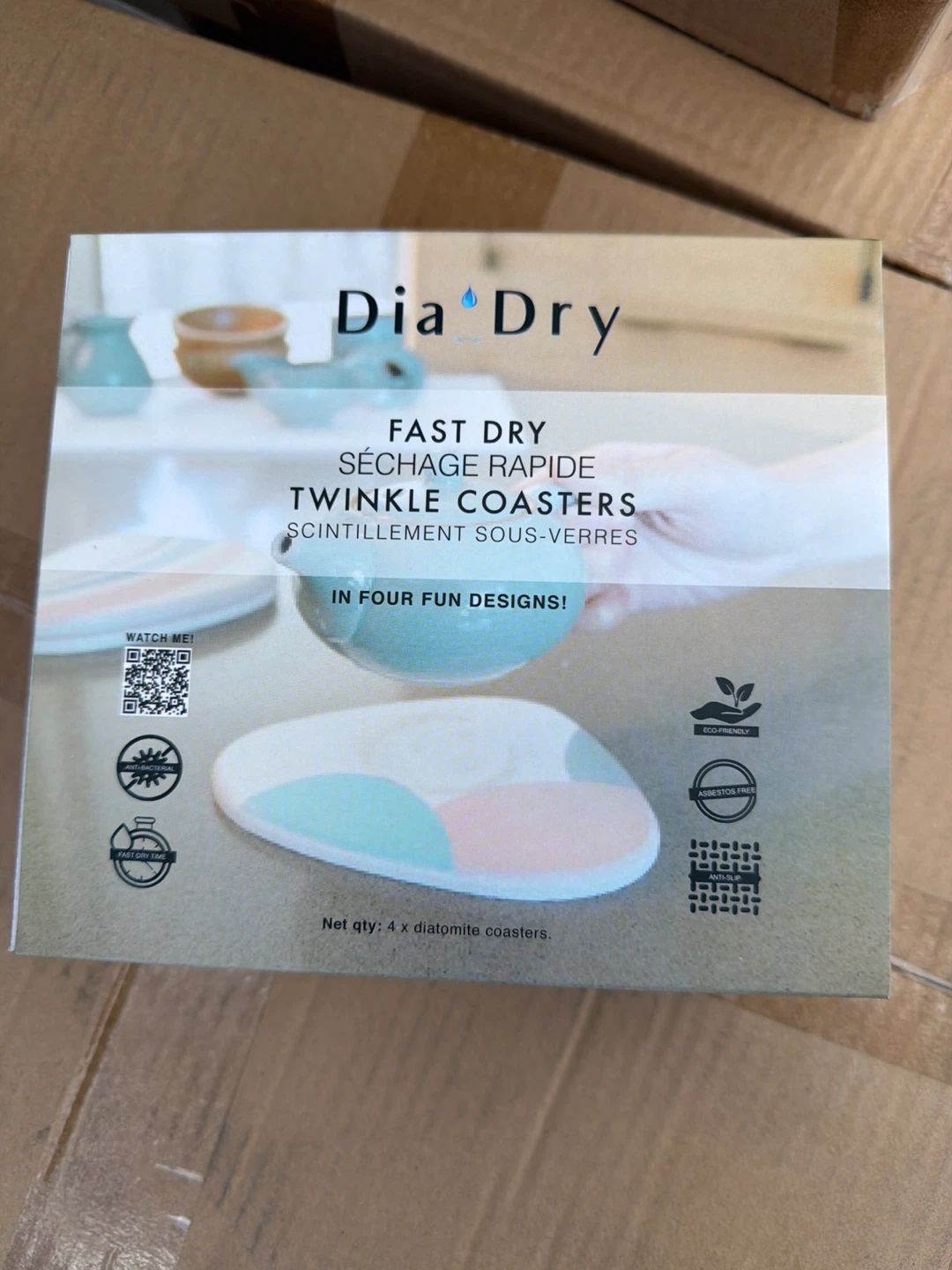 Dia Dry Twinkle Coasters - Set of 4