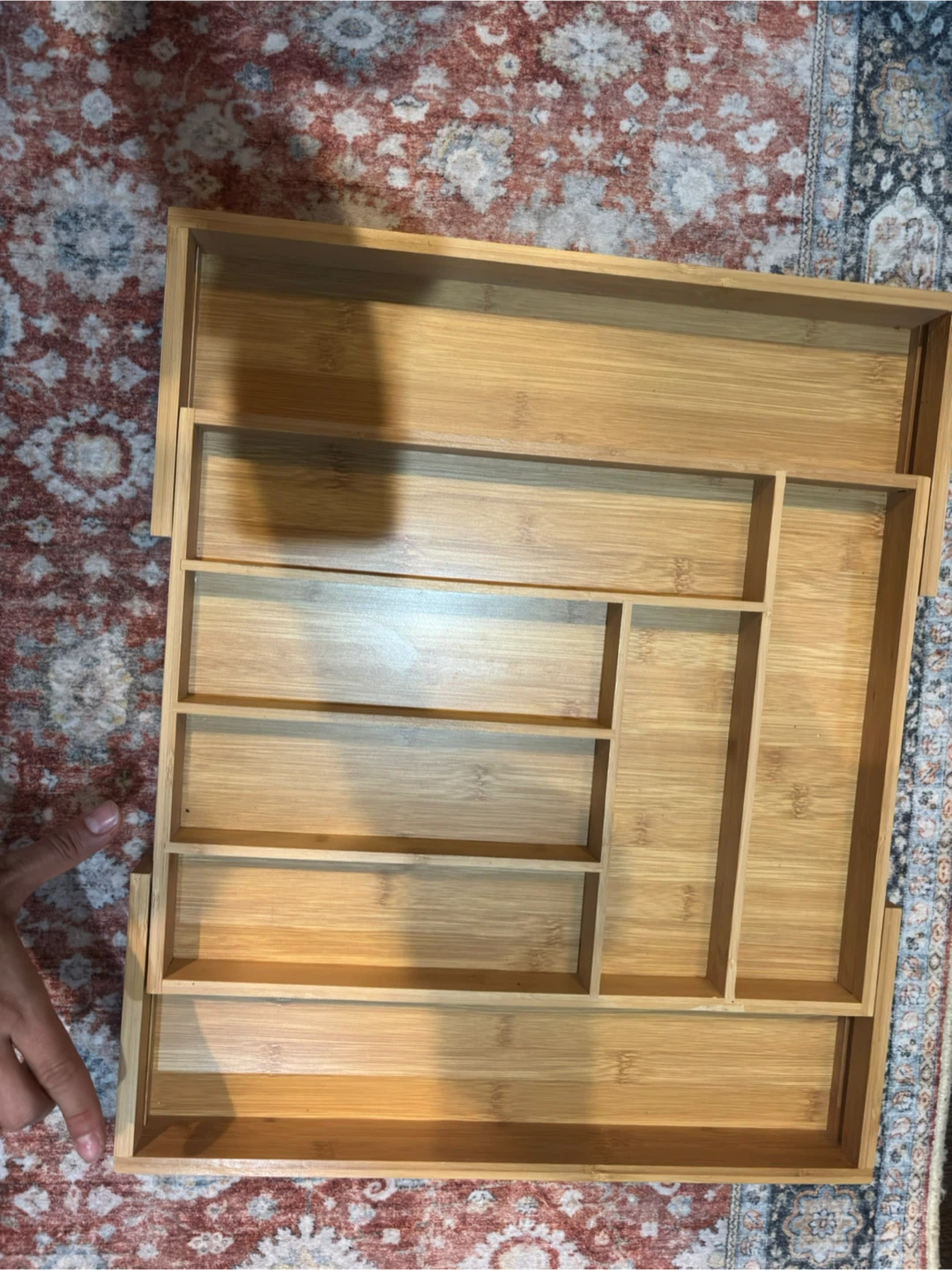 Bamboo Drawer Organizer Tray - photo 2