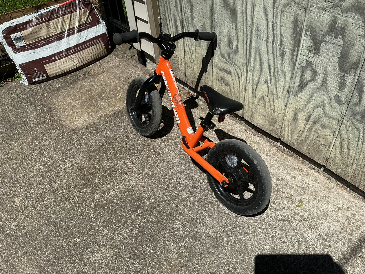 Nakamura Kids Orange Balance Bike ! - photo 2
