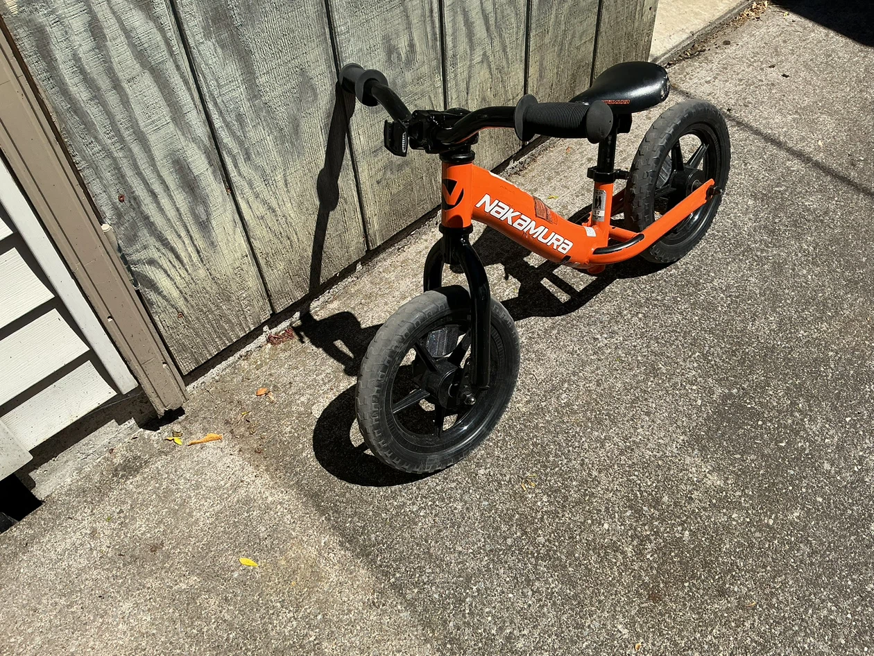 Nakamura Kids Orange Balance Bike ! - photo 3