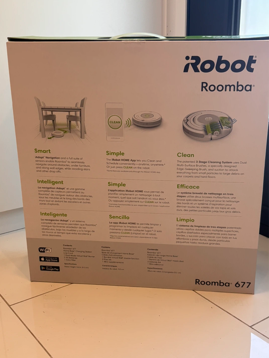 iRobot Roomba 677 Wi-Fi Robot Vacuum - photo 2